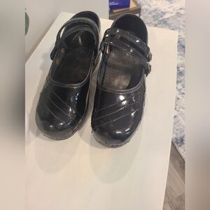 Sanita Black Mary Jane clogs Size 38